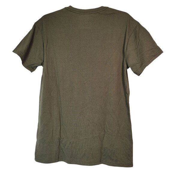 Athletic Works Men's Short Sleeve Smoky Olive Tri-Blend Tee Small (34-36) - Picture 2 of 6